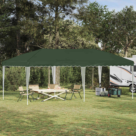 Vidaxl pop-up partytent 575 x 290 x 245 cm groen