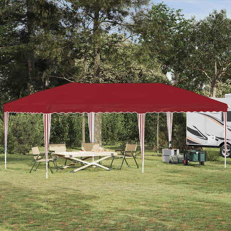 Vidaxl pop-up partytent 575 x 290 x 245 cm bordeauxrood