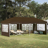 Vidaxl pop-up partytent 575 x 289 x 245 cm taupe