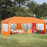 Vidaxl pop-up partytent 575 x 289 x 245 cm oranje
