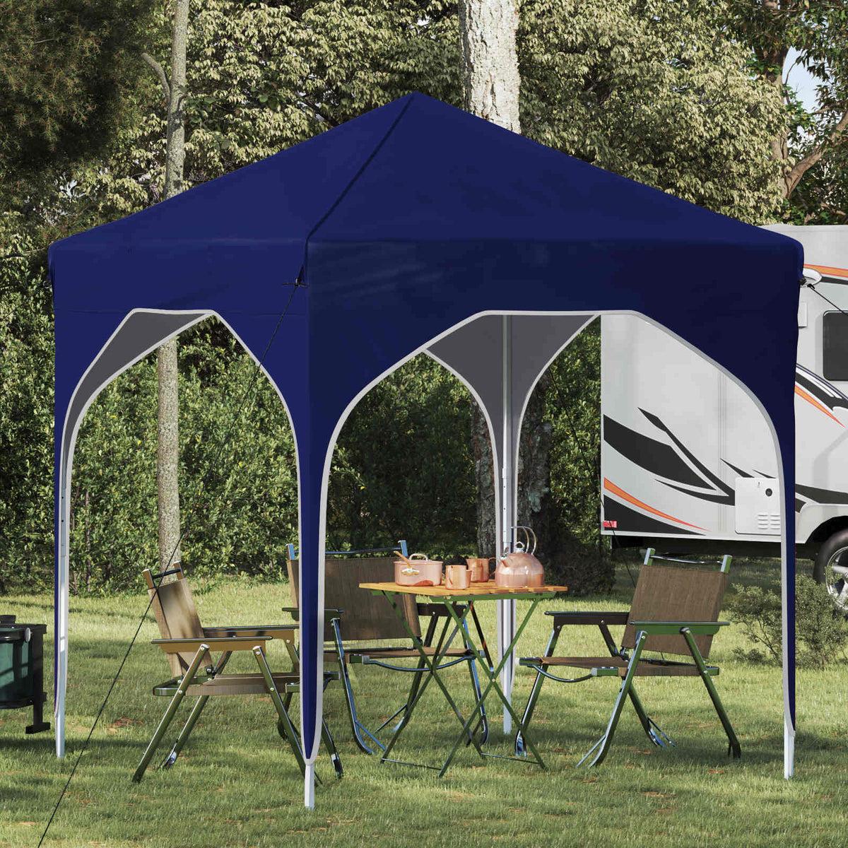 Vidaxl pop-up partytent 194 x 194 x 245 cm blauw