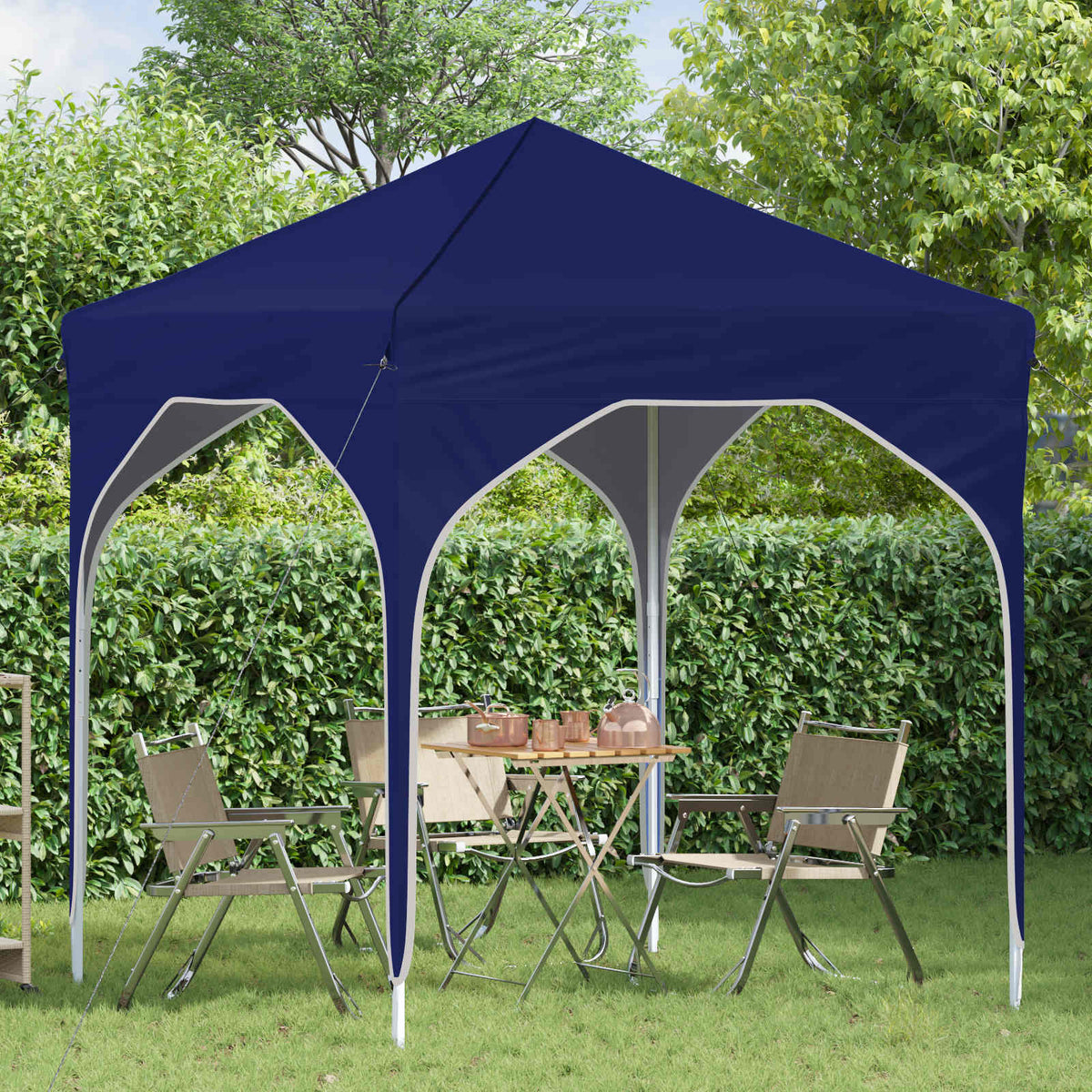 Vidaxl pop-up partytent 194 x 194 x 245 cm blauw