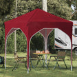 Vidaxl pop-up partytent 194 x 194 x 245 cm bordeauxrood