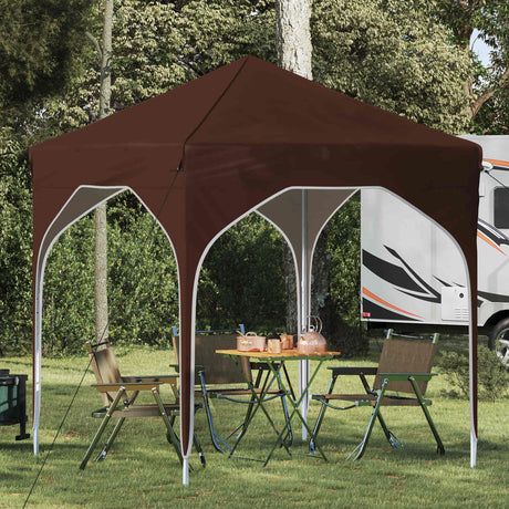 Vidaxl pop-up partytent 194 x 194 x 245 cm bruin