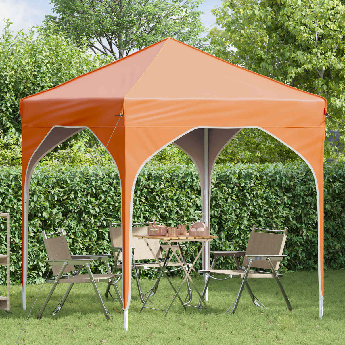 Vidaxl pop-up partytent 194 x 194 x 245 cm oranje