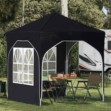 Vidaxl pop-up partytent 192 x 192 x 245 cm antraciet