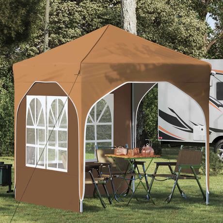 Vidaxl pop-up partytent 192 x 192 x 245 cm beige