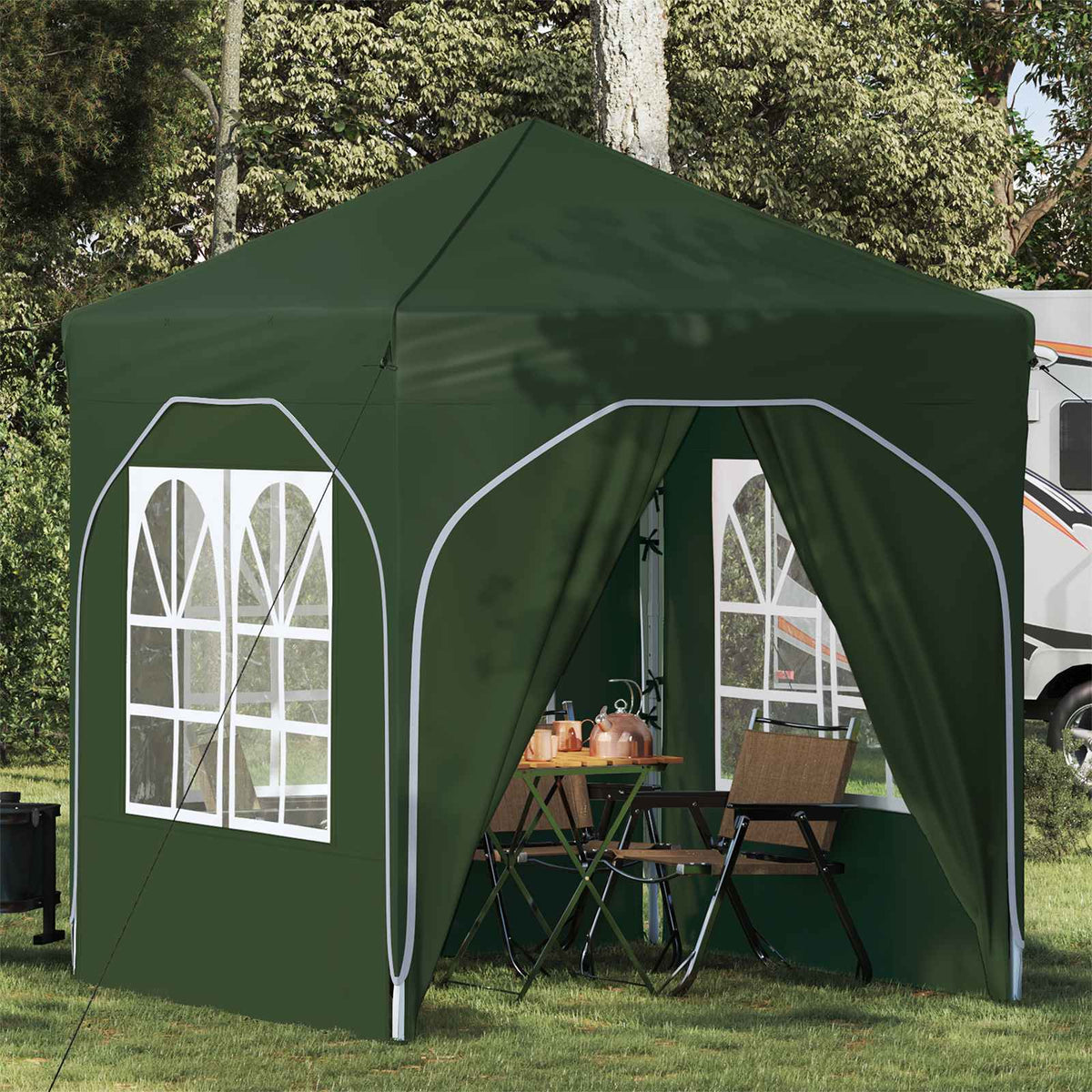 Vidaxl pop-up partytent 192 x 192 x 245 cm groen