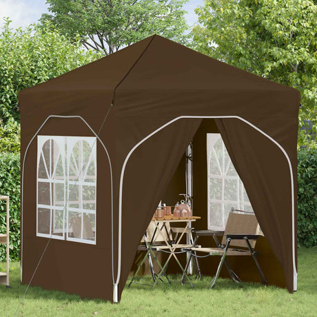 Vidaxl pop-up partytent 192 x 192 x 245 cm taupe
