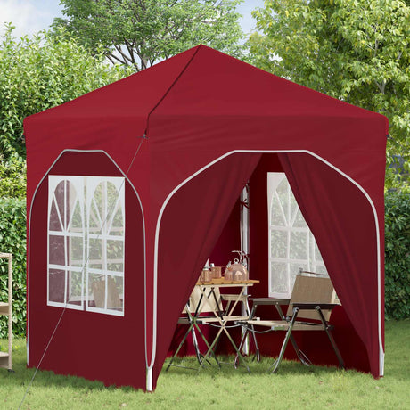 Vidaxl pop-up partytent 192 x 192 x 245 cm bordeauxrood