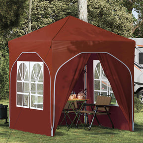 Vidaxl pop-up partytent 192 x 192 x 245 cm terracotta