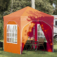 Vidaxl pop-up partytent 192 x 192 x 245 cm oranje