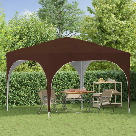 Vidaxl pop-up partytent 290 x 290 x 245 cm bruin