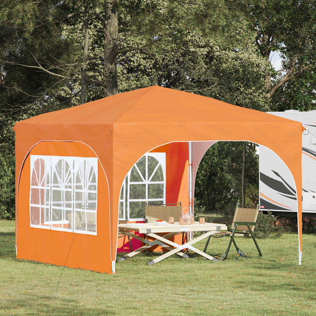 Vidaxl pop-up partytent 290 x 290 x 245 cm oranje