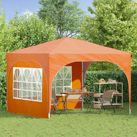 Vidaxl pop-up partytent 290 x 290 x 245 cm oranje