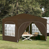Vidaxl pop-up partytent 290 x 290 x 245 cm taupe