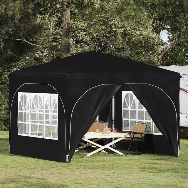 Vidaxl pop-up partytent 290 x 290 x 245 cm zwart