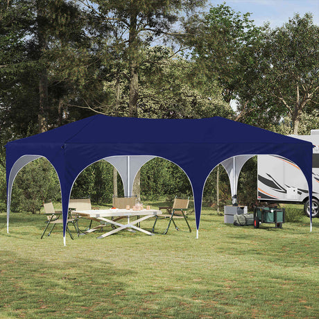 Vidaxl pop-up partytent 575 x 288 x 245 cm blauw oxford stof