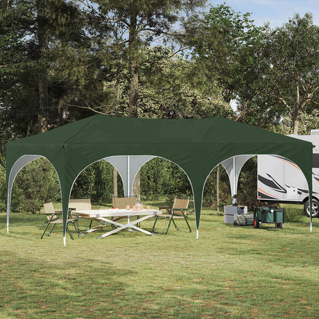 Vidaxl pop-up partytent 575 x 288 x 245 cm groen oxford stof