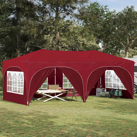 Vidaxl pop-up partytent 575 x 288 x 245 cm bordeauxrood oxford stof