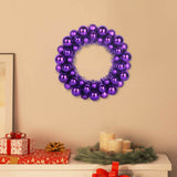 Vidaxl kerstbal kransen 2 st lila 33 x 33 x 7 cm polystyreen