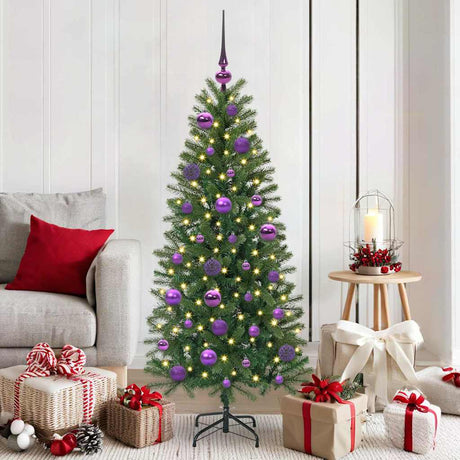 Vidaxl kerstbal set 61 st 150 led's warmwit ø 6 cm
