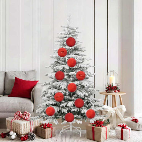 Vidaxl kerstbal set xl 9 st rood ø 15 cm kunststof