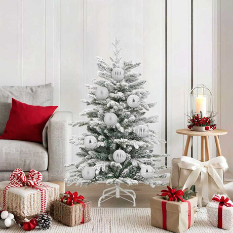 Vidaxl kerstbal set xl 15 st zilver ø 10 cm kunststof