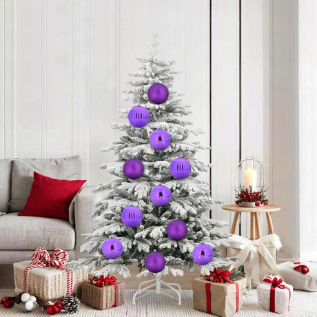 Vidaxl kerstbal set xl 9 st lila ø 15 cm kunststof