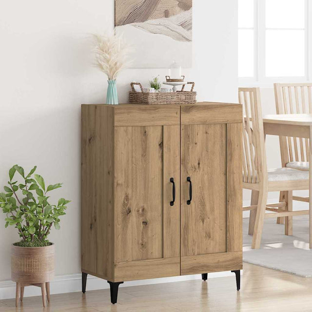Vidaxl dressoir artisan eiken 69,5 x 34 x 90 cm bewerkt hout