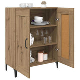 Vidaxl dressoir artisan eiken 69,5 x 34 x 90 cm bewerkt hout