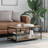Vidaxl salontafel artisan eiken 90 x 49 x 40 cm bewerkt hout