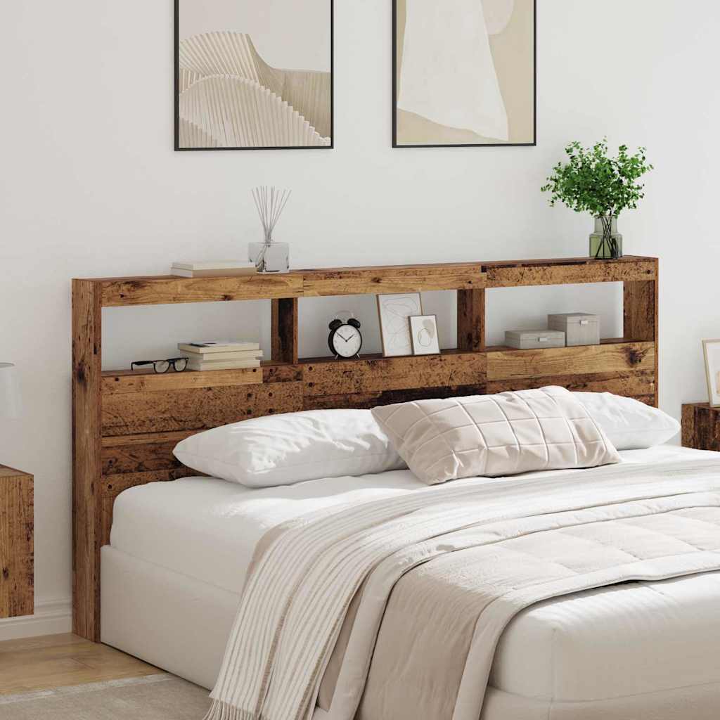 Vidaxl hoofdbord oud hout bewerkt hout