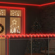 Vidaxl touwenlicht met 240 led rood 10 m pvc