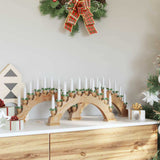 Vidaxl kerst kaarsenboog met 10 led kaarsen 3 st led's warmwit