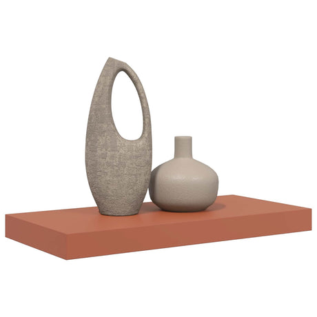 Vidaxl wandplank muurmontage rood 50 x 23,5 x 3,8 cm bewerkt hout