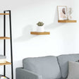 Vidaxl wandplank muurmontage bruin 23 x 23,5 x 3,8 cm bewerkt hout