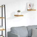Vidaxl wandplank muurmontage bruin 23 x 23,5 x 3,8 cm bewerkt hout