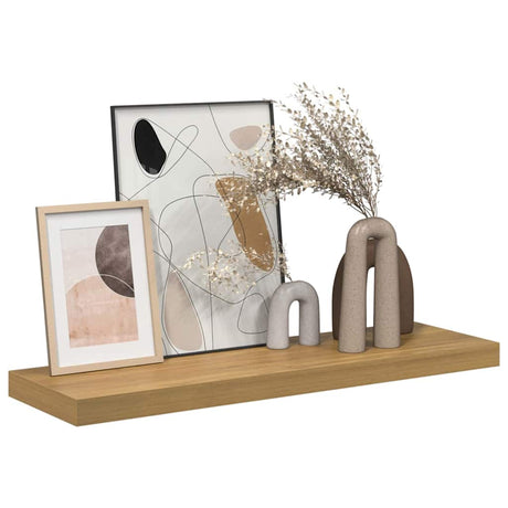Vidaxl wandplank muurmontage bruin 90 x 23,5 x 3,8 cm bewerkt hout