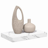 Vidaxl wandplank muurmontage wit marmer 40 x 23,5 x 3,8 cm