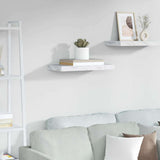 Vidaxl wandplank muurmontage wit marmer 50 x 23,5 x 3,8 cm