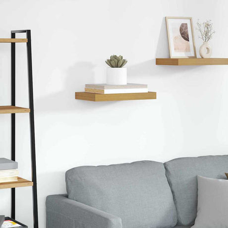 Vidaxl wandplank muurmontage beige 40 x 23,5 x 3,8 cm bewerkt hout