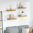 Vidaxl wandplank 4 st beige 40 x 23,5 x 3,8 cm bewerkt hout