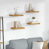 Vidaxl wandplank 4 st beige 40 x 23,5 x 3,8 cm bewerkt hout