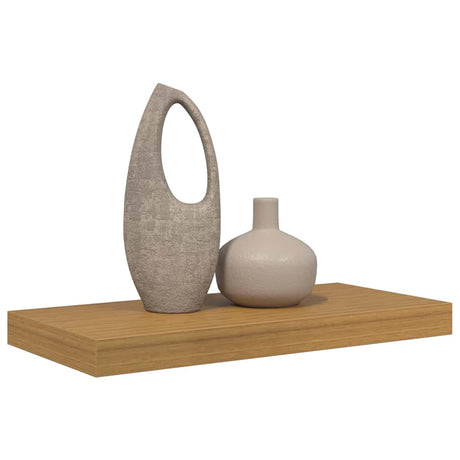 Vidaxl wandplank muurmontage beige 50 x 23,5 x 3,8 cm bewerkt hout