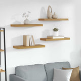 Vidaxl wandplank 4 st beige 60 x 23,5 x 3,8 cm bewerkt hout