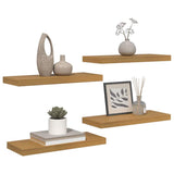 Vidaxl wandplank 4 st beige 60 x 23,5 x 3,8 cm bewerkt hout
