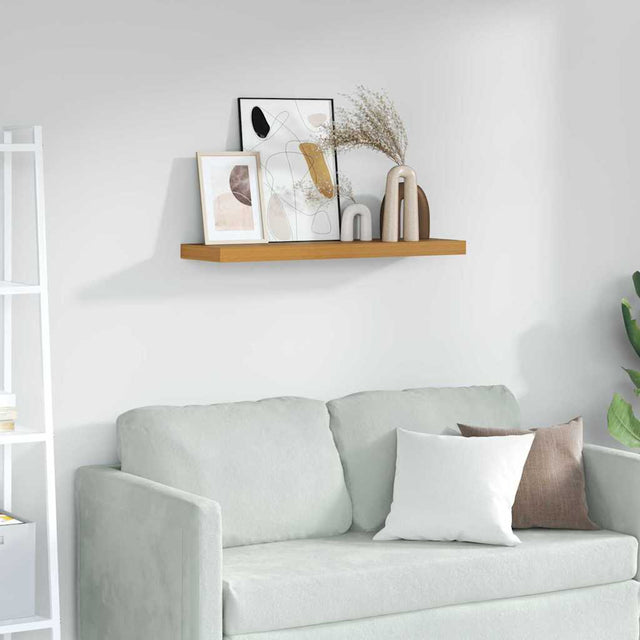 Vidaxl wandplank muurmontage beige 90 x 23,5 x 3,8 cm bewerkt hout