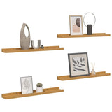 Vidaxl wandplank 4 st beige 40 x 9 x 3 cm bewerkt hout