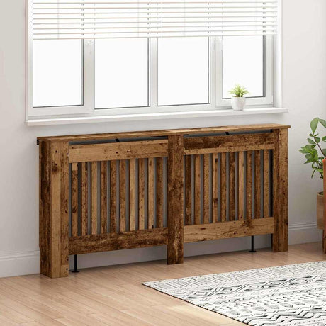 Vidaxl radiatorafdekking oud hout 172 x 19 x 81,5 cm bewerkt hout